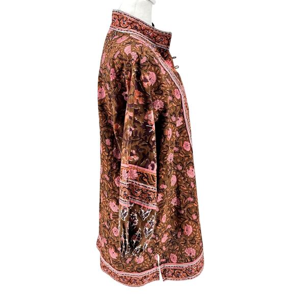 πΈβ¨ Sue Sartor Bangalore Tunic β Block Print Floral β 100% Cotton β Size L β¨πΈ - Picture 5 of 10